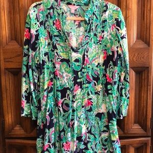 Lilly Pulitzer Tunic Top- needs repair
